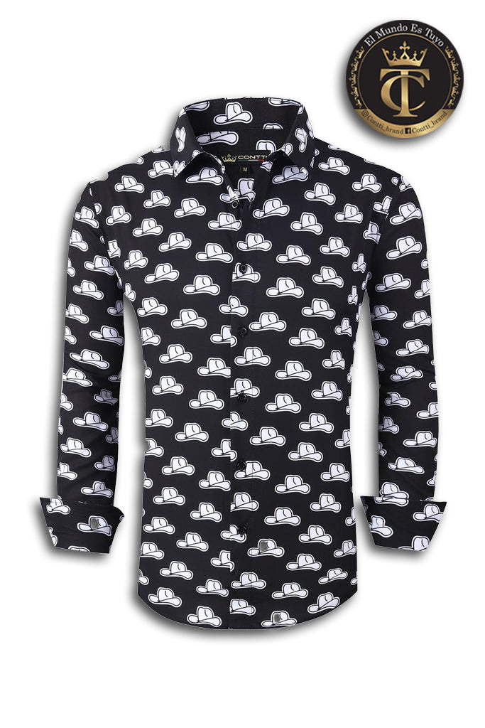 CAMISA SOMBRERO BLACK CT034-01