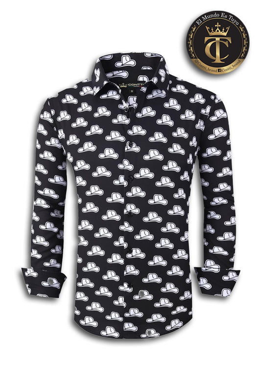CAMISA SOMBRERO BLACK CT034-01
