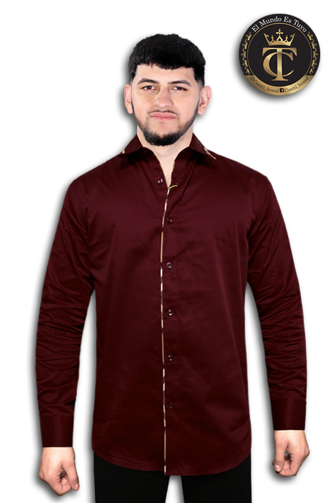 CAMISA CT182 BURGANDY