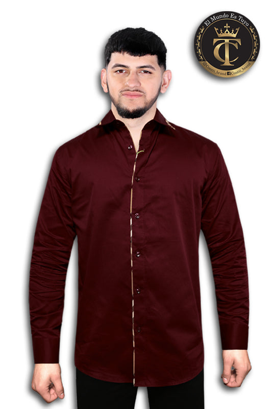 CAMISA CT182 BURGANDY