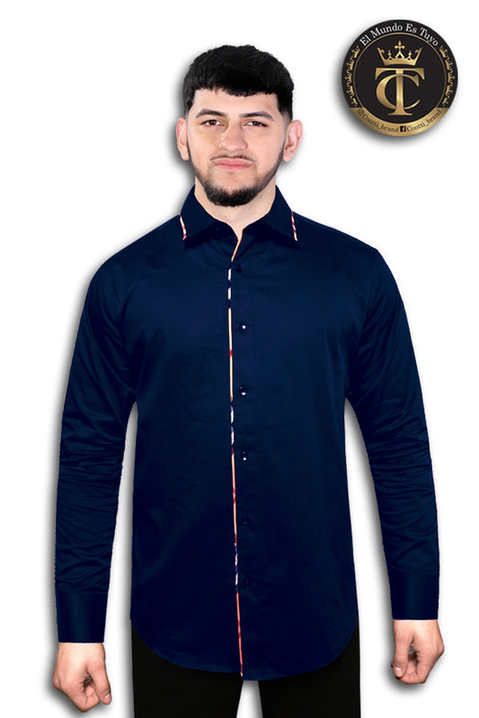 CAMISA CT182 NAVY