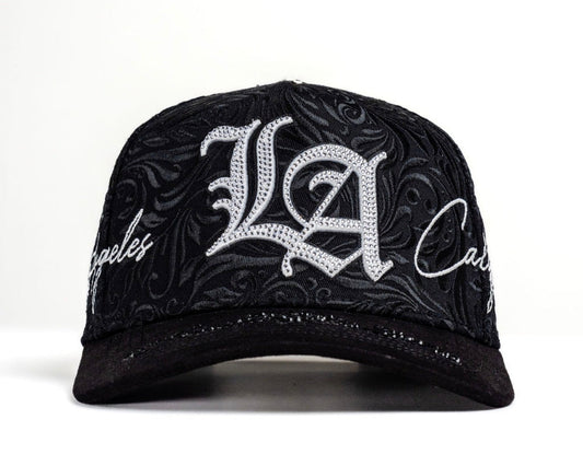 BLACK EMBROIDERED LOS ANGELES